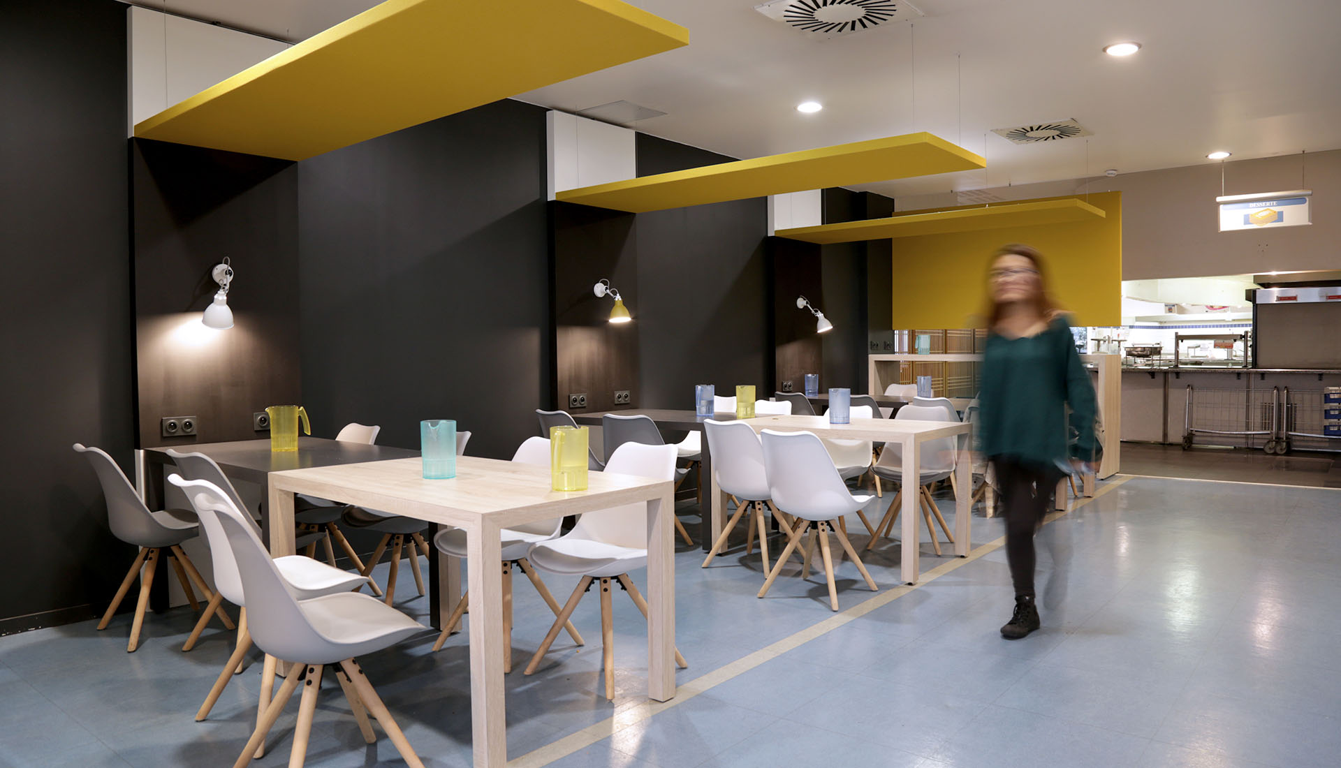 Projective Architecture, étudiants, restaurant universitaire